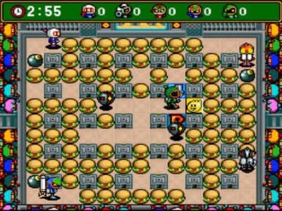Screen ze hry Super Bomberman 4