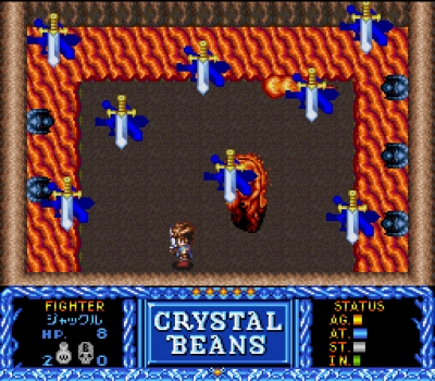 Screen ze hry Crystal Beans: From Dungeon Explorer
