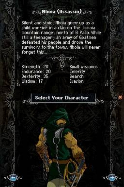 Screen ze hry Mazes of Fate