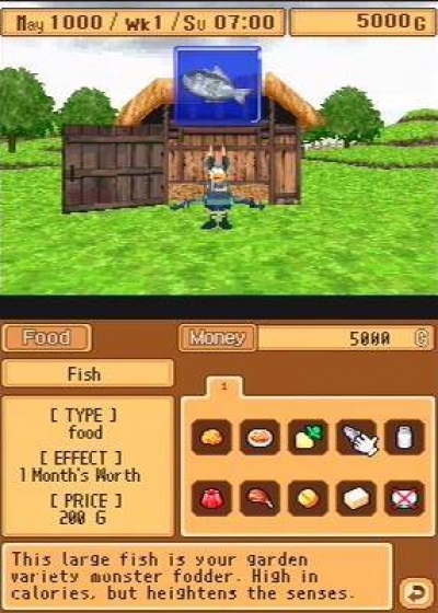 Screen ze hry Monster Rancher DS