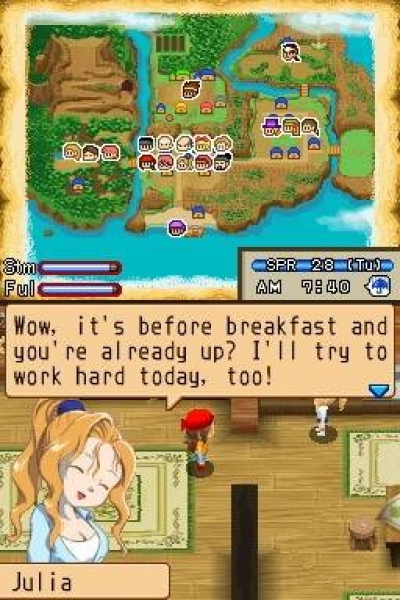 Screen ze hry Harvest Moon: Island of Happiness