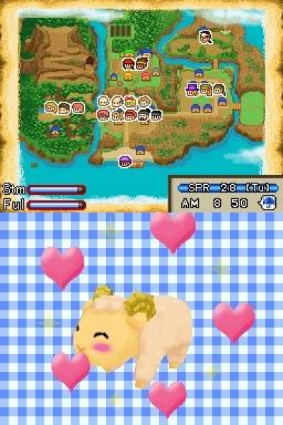 Screen ze hry Harvest Moon: Island of Happiness
