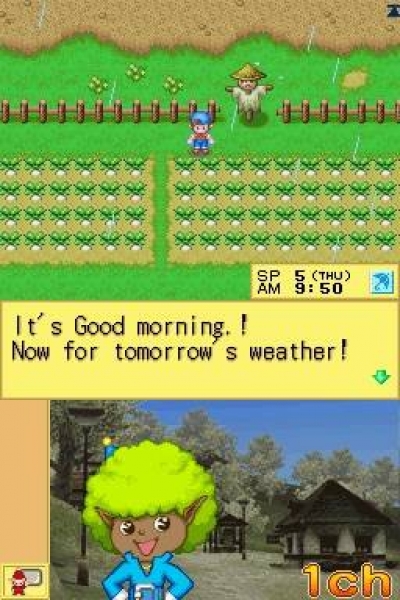 Screen ze hry Harvest Moon DS