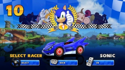 Screen ze hry Sonic & SEGA All-Stars Racing