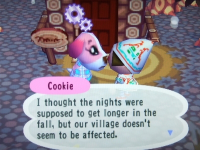 Screen ze hry Animal Crossing