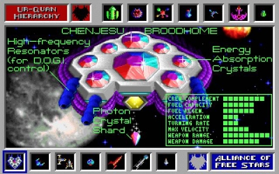 Screen ze hry Star Control