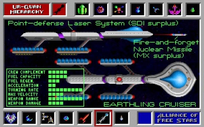 Screen ze hry Star Control