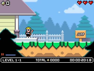 Screen ze hry Mutant Mudds Deluxe