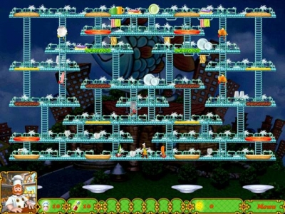 Screen ze hry BurgerTime Deluxe