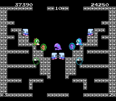 Screen ze hry Bubble Bobble