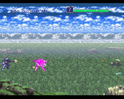 Screen ze hry Spriggan Powered