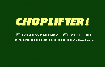 Screen ze hry Choplifter