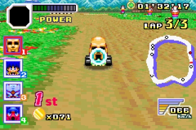 Screen ze hry Konami Krazy Racers