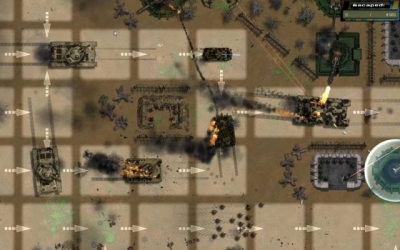 Screen ze hry Gratuitous Tank Battles