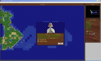 Screen ze hry Sid Meier´s Colonization