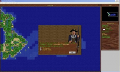 Screen ze hry Sid Meier´s Colonization