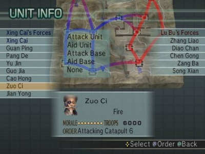 Screen ze hry Dynasty Warriors 5: Empires