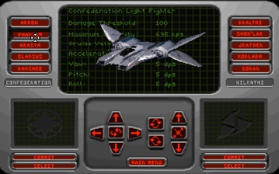 Screen ze hry Wing Commander Armada