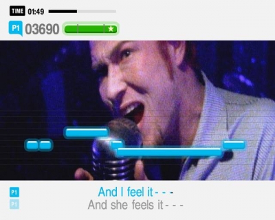 Screen ze hry SingStar 90s