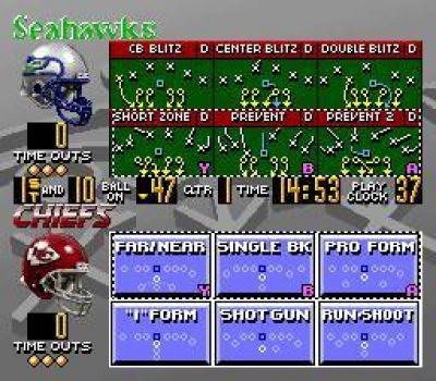 Screen ze hry Madden NFL 95