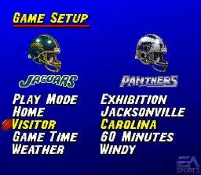Screen ze hry Madden NFL 95