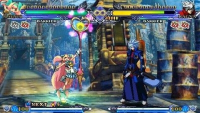 Screen ze hry BlazBlue: Continuum Shift II