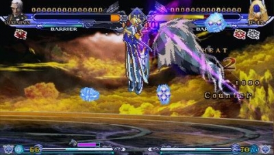 Screen ze hry BlazBlue: Continuum Shift II