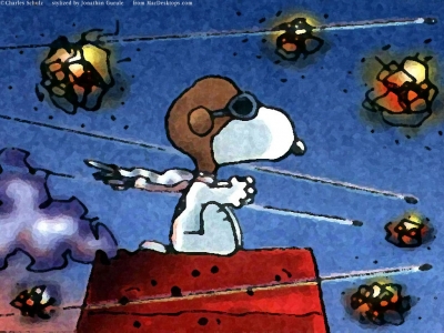 Screen Snoopy vs. The Red Baron(TM)