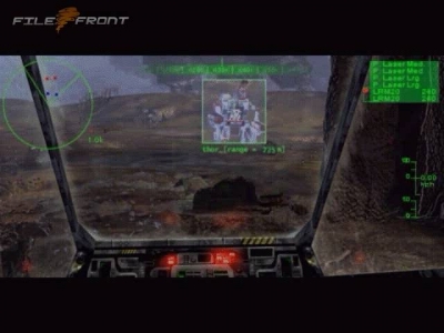 Screen ze hry MechWarrior 3