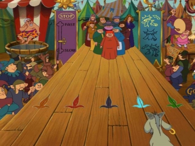 Screen ze hry Disney´s The Hunchback of Notre Dame: Topsy Turvy Games