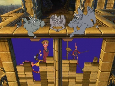 Screen ze hry Disney´s The Hunchback of Notre Dame: Topsy Turvy Games