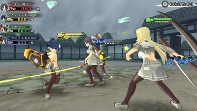 Screen ze hry Senran Kagura: Shinovi Versus