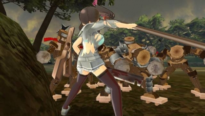 Screen ze hry Senran Kagura: Shinovi Versus
