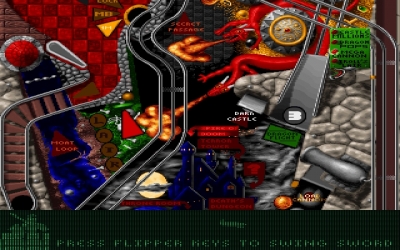 Screen ze hry Extreme Pinball