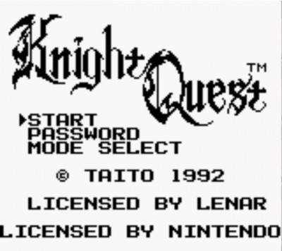 Screen ze hry Knight Quest