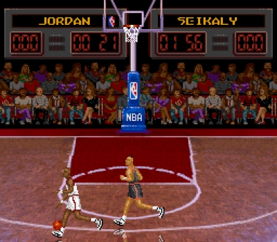Screen ze hry NBA All-Star Challenge