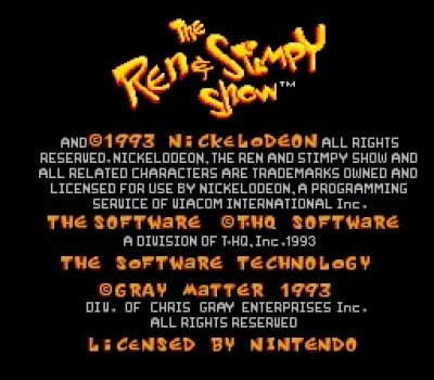 Screen ze hry The Ren & Stimpy Show: Veediots!