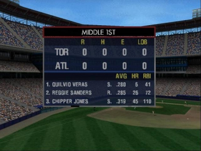 Screen ze hry All-Star Baseball 2001