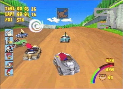 Screen ze hry Woody Woodpecker Racing