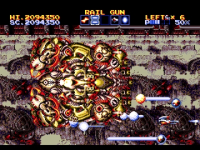 Screen ze hry Lightening Force: Quest for the Darkstar
