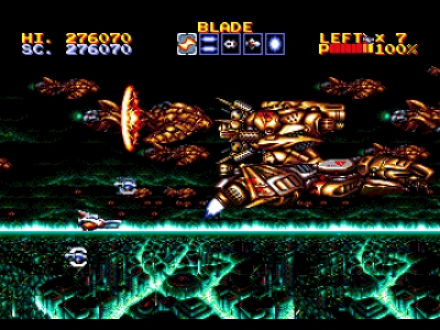 Screen ze hry Lightening Force: Quest for the Darkstar