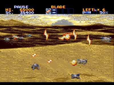Screen ze hry Lightening Force: Quest for the Darkstar