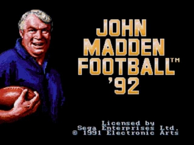 Screen ze hry John Madden Football �92