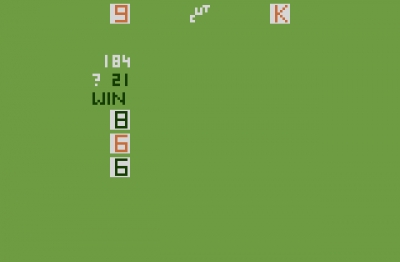 Screen ze hry Blackjack