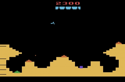 Screen ze hry Gravitar