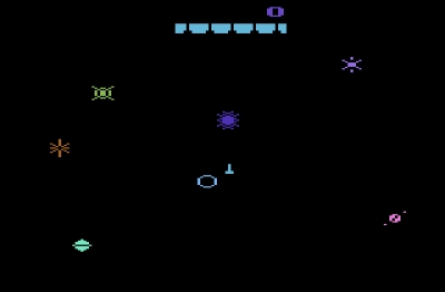 Screen ze hry Gravitar