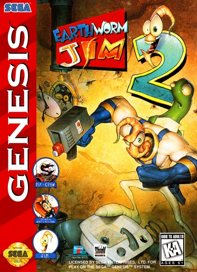Obal hry Earthworm Jim 2