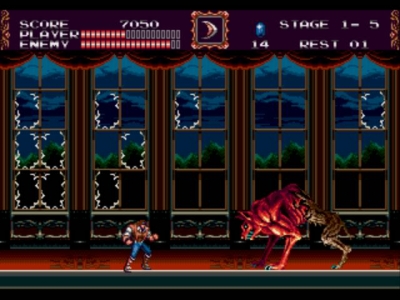 Screen ze hry Castlevania: Bloodlines