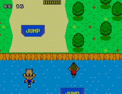 Screen ze hry Alex Kidd: BMX Trial