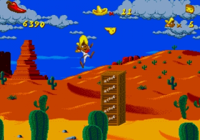 Screen ze hry Cheese Cat-Astrophe Starring Speedy Gonzales